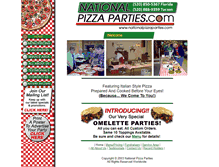 Tablet Screenshot of nationalpizzaparties.com
